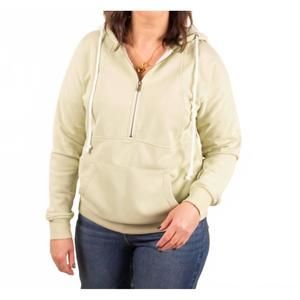 NEW MICHELLE MAE women's vintage wash halfzip hoodie in green tea